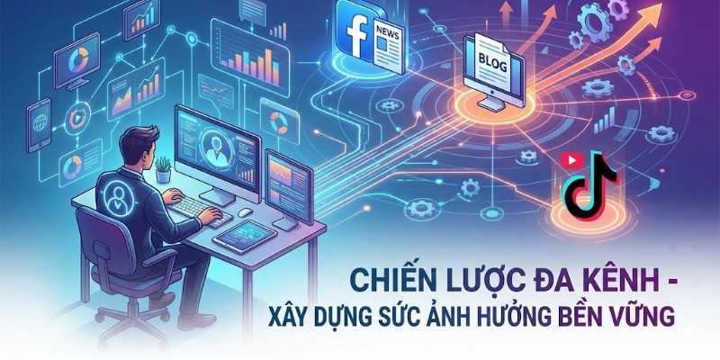 Bí quyết Chiến lược đăng bài đa kênh (Facebook, Blog, TikTok) để phủ sóng tên tuổi để xây dựng sức ảnh hưởng cá nhân bền vững