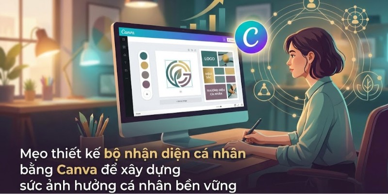 Bí quyết Mẹo thiết kế bộ nhận diện cá nhân (Logo, màu sắc) bằng Canva để xây dựng sức ảnh hưởng cá nhân bền vững